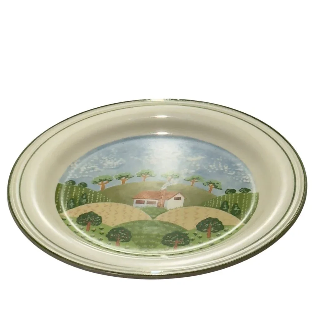 Sangostone Country Cottage Dinner Plates 10.5" Dia. Set Of Four - Picture 5 of 10